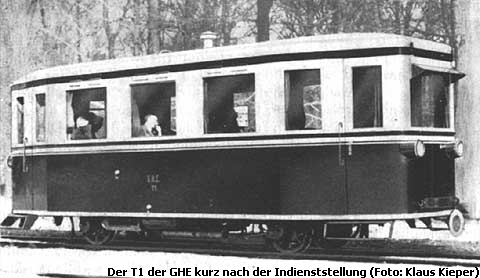 Der T1 der GHE kurz nach der Indienststellung (Foto Klaus Kieper)